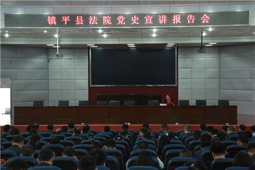 镇平县法院举行党史宣讲报告会