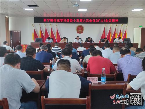 武宁县新宁镇传达学习县委十五届六次全体 扩大 会议精神 图